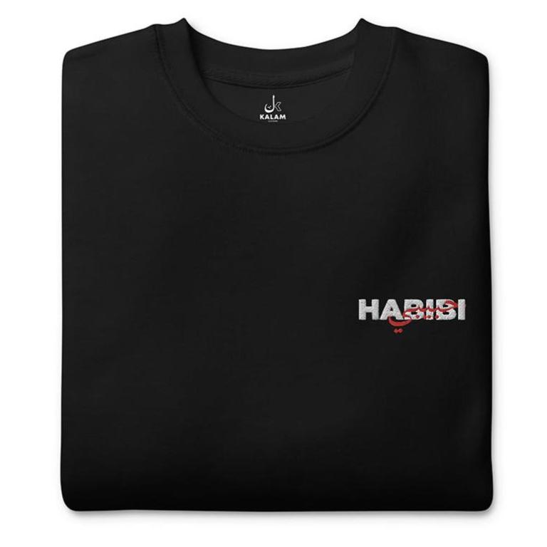 pull arabe habibi noir de kalam clothing