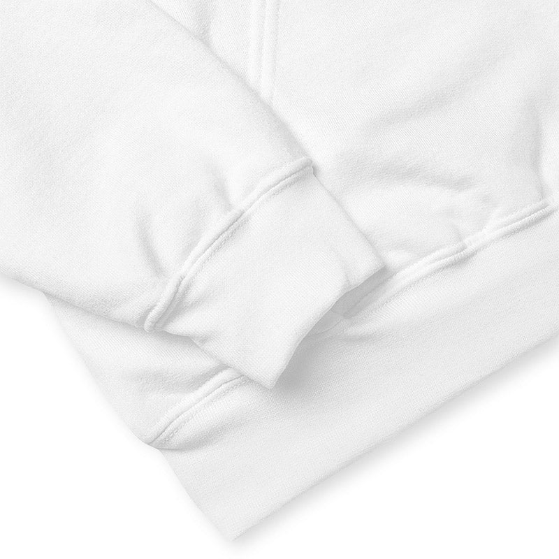 vu sur le tissu du sweat à capuche arabe habibi blanc de kalam clothing