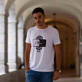 T-shirt arabe kalam clothing salam noir et blanc avec écriture en arabe