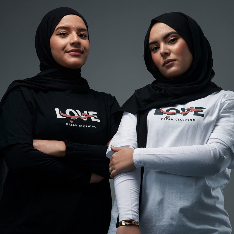 T-shirt arabe houb avec imprime en langue arabe amour