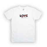 T-shirt arabe blanc amour écrit en arabe houb de la marque kalam clothing